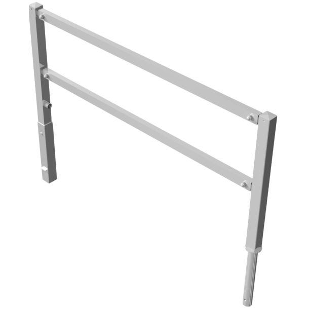 Access barriers | with triangular lock | swing-back | with top and quarter-bent bar | hot-dip galvanized | total width: 2000 mm